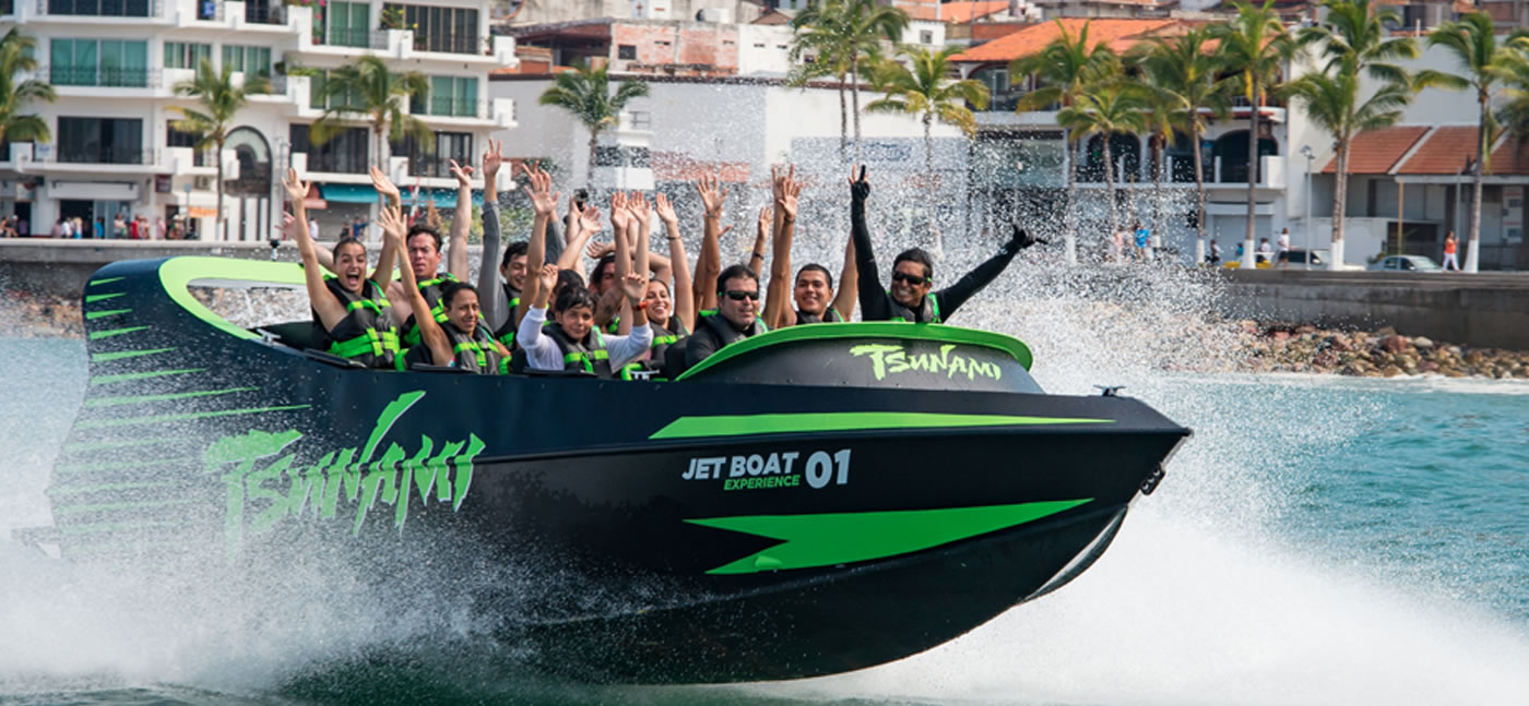 Tsunami jet boat the roller coaster in Puerto Vallarta
