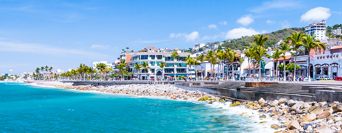 Vista el Malecón de Puerto Vallarta